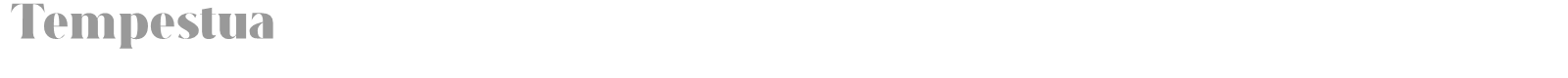 Tempestua font preview